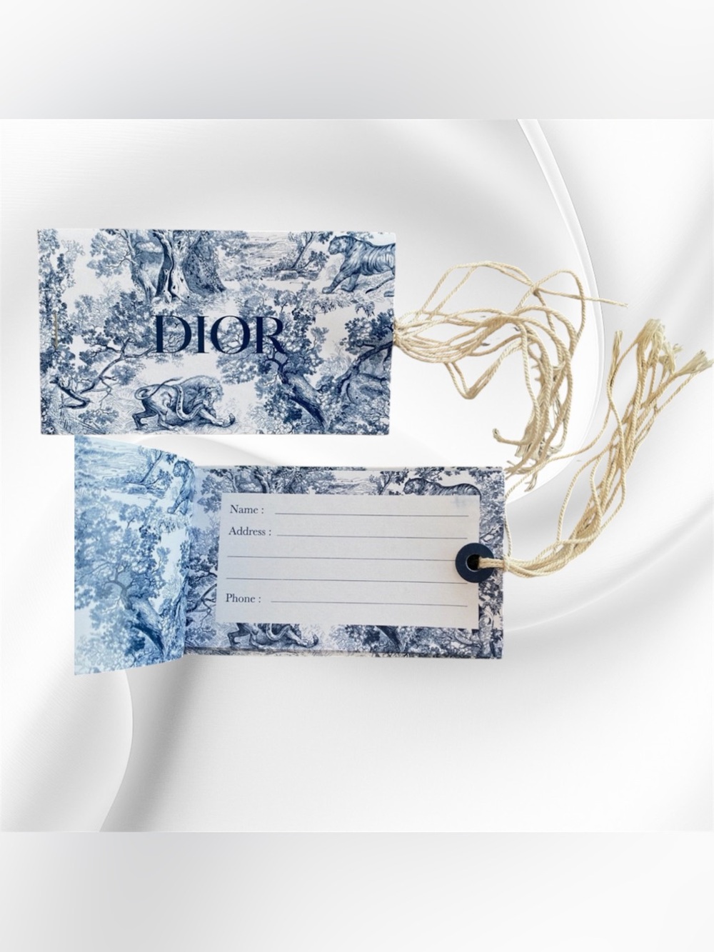 Dior Beauty Paper Luggage Tag / Package Tag - 6 pcs